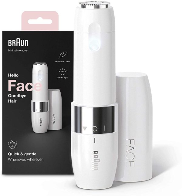 Braun Face, Depilatore Donna Epilatore Viso Elettrico, Rifiniotre di Precisione, Ottime per la zona Bikini, Idea Regalo, FS1 Bianco - immagine 6