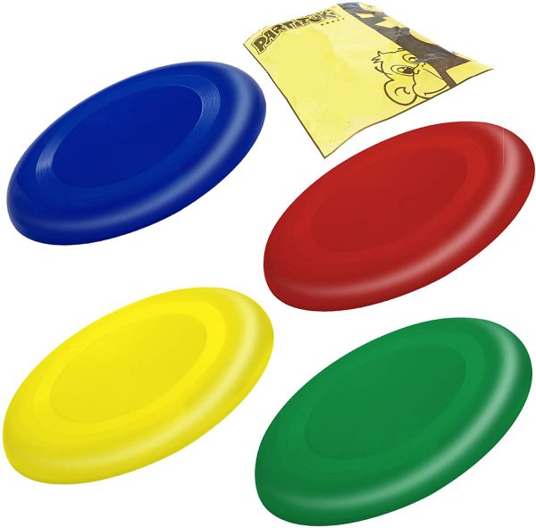 Partituki Set di 4 dischi volanti per bambini, molto facili da afferrare, molto pi?? sicuri rispetto ai frisbee standard, anelli volanti per bambini - immagine 5