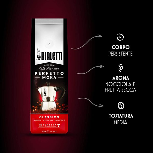 Bialetti Perfetto Moka Caff?? Macinato, Classico - 1 x 250 gr - immagine 3