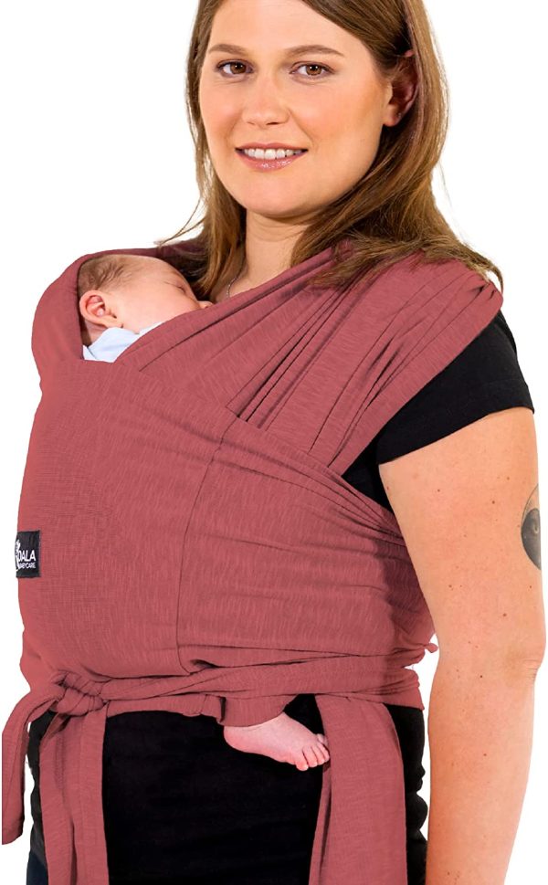 Fascia porta bambino facile da indossare (easy on), regolabile unisex - Marsupio neonati multiuso adatto fino a 10kg - Fascia porta bebe - Boudeaux - Design Registrato KBC? - immagine 2