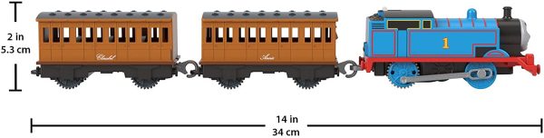 Thomas & Friends-Gli Indimenticabili Locomotiva Motorizzata Thomas con Annie e Clarabe Giocattolo per Bambini 3+Anni, Colore, Clarabel, GHK82 - immagine 9