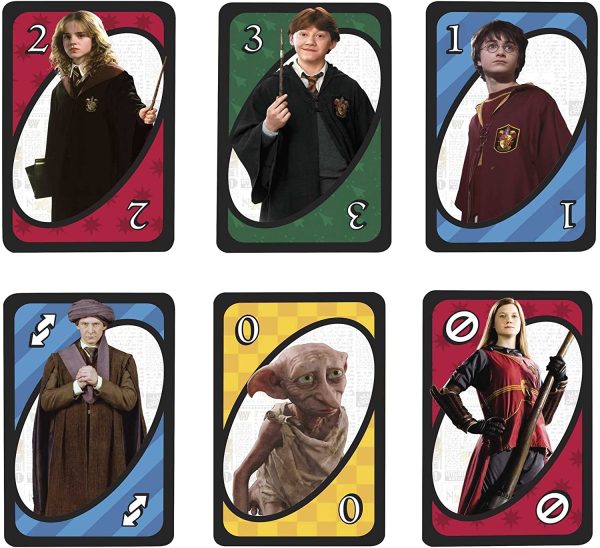 Mattel Games - UNO Versione Harry Potter, Gioco di Carte per Famiglie e Bambini 7+ Anni, FNC42 - immagine 2