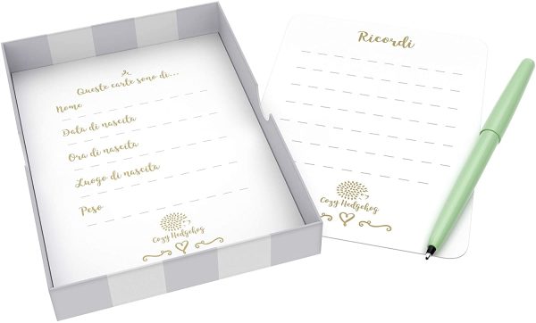 Le carte segna tappe del tuo beb?? & la scatola dei ricordi ?C 40 carte unisex per le foto delle tappe pi?? importanti, incluse le carte della gravidanza & le tappe d'et?? raggiunte (Italiano) - immagine 7