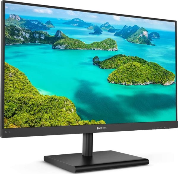 Philips 271E1SD monitor FHD da 27", FreeSync (1920 x 1080, 75 Hz, VGA, DVI, HDMI), colore nero - immagine 6