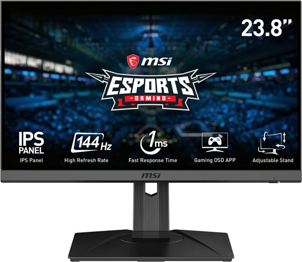 Optix MAG245R - Monitor Gaming 24", Display 16:9 FHD (1920x1080), 144Hz, 1ms, IPS, RGB Mystic Light, OSD Gaming App, HUB USB