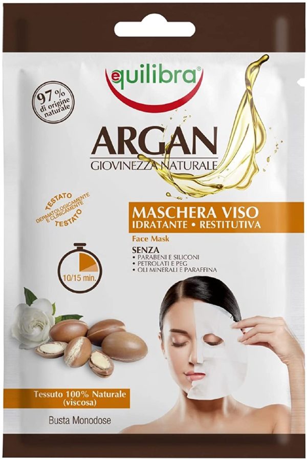 Equilibra Argan Maschera Viso, 1 monodose