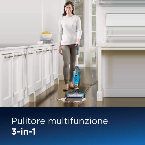 BISSELL CrossWave Dispositivo Multisuperficie Tre In Uno, Aspira, Lava E Asciuga, Multicolore - immagine 5