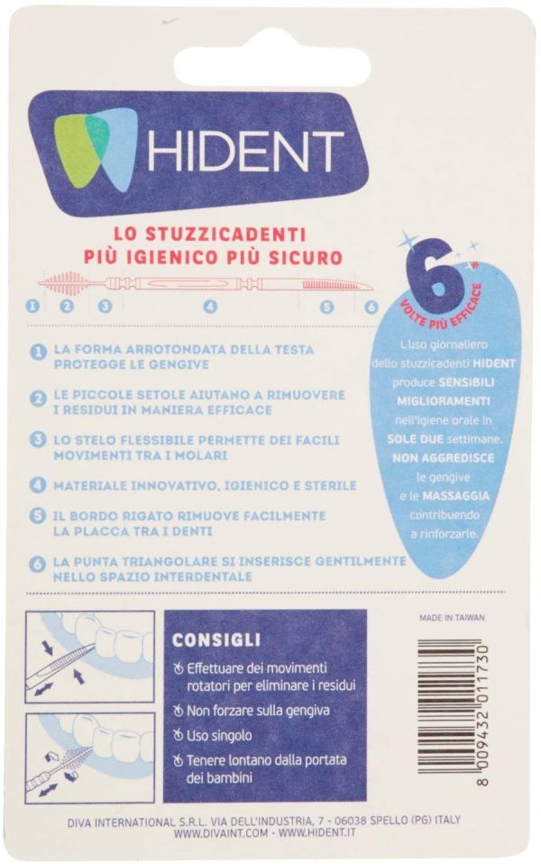 HIDENT Stuzzicadenti, Confezione da 150 Pezzi - immagine 2