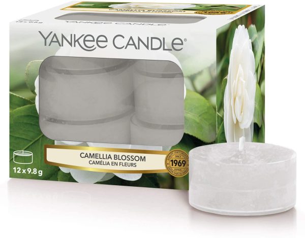 Yankee Candle Candeline Profumate Tea Light, Fiore di Camelia, Collezione Garden Hideaway - immagine 5