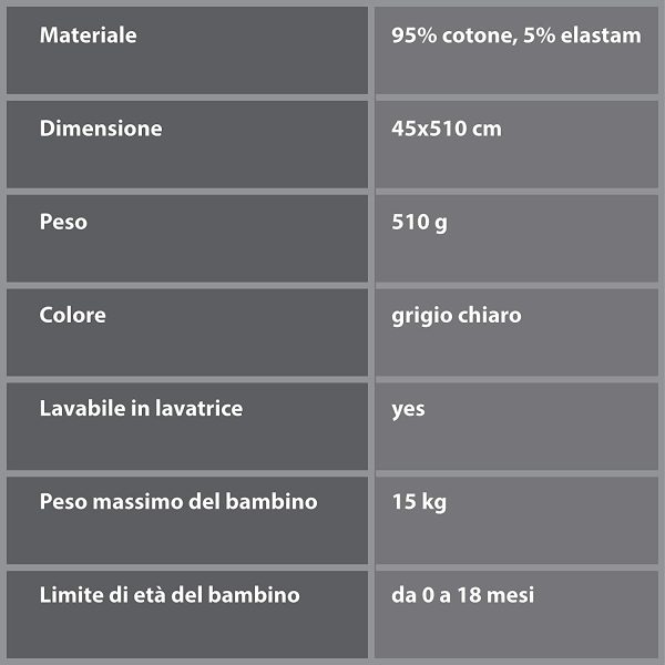 Wonder Casa - Fascia Porta Beb?? in Cotone Elasticizzato per Neonati e Bambini da 0 a 18 Mesi Fino a 15Kg e Portaciuccio in Regalo - immagine 5