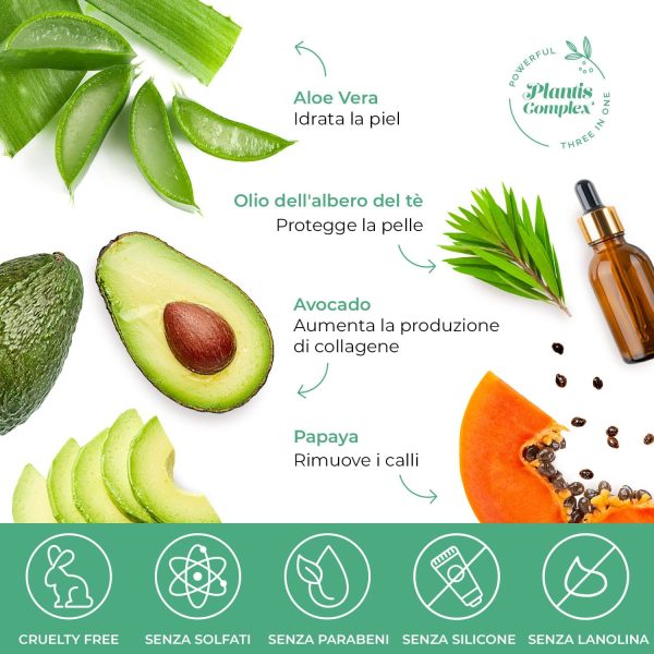 Maschera Piedi Esfoliante - Foot Peel Mask Dermatologicamente Testata, Efficace Peeling Piedi, Scrub Piedi e rimozione Calli dei Piedi - Foot Mask all'avocado confezione da 2 by Plantifique - immagine 2