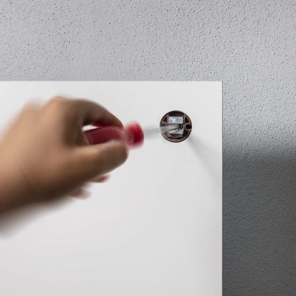 Armadietto da bagno con specchio, con mensole e illuminazione a LED, specchio da bagno, bianco