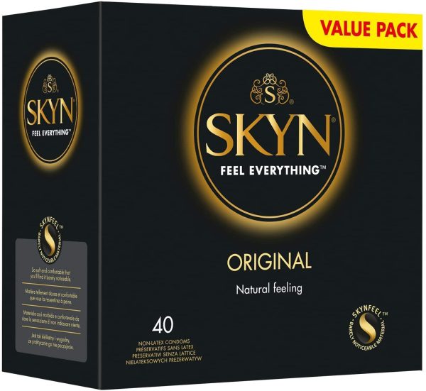 SKYN Original Preservativi Ultramorbidi Senza Lattice - Pacco da 40 Pezzi - Vecchio Modello - immagine 5