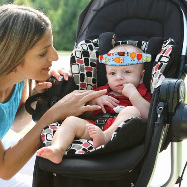 URAQT Cinturino Supporto Testa Bambini, Bambino Cinturino Regolabile Auto Sicurezza, Dormire Cintura di Sicurezza per Seggiolino Auto per Bambino e Neonato - immagine 6