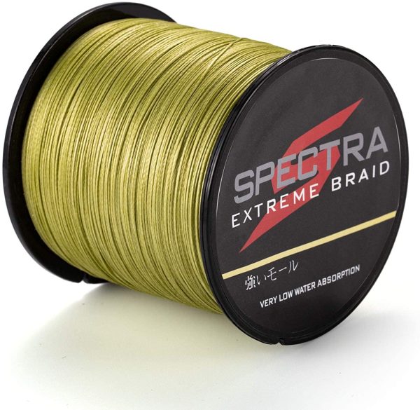 Spectra Extreme Braid, lenza da pesca intrecciata colore verde militare