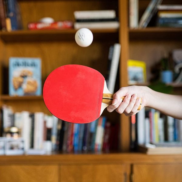 PRO-SPIN Ping Pong Set da Tavolo di Alta Qualit?? - Racchette Ping-pong, Palline Ping Pong a 3 Stelle, Custodia Compatta - Gioco da Interni o Esterni - immagine 7