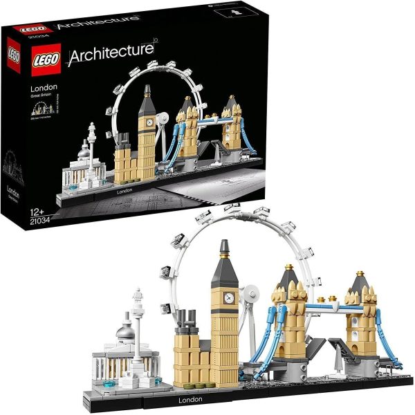 LEGO Creator Expert Bouquet Di Fiori, Set Collezione Botanica E Idea Regalo Per Adulti, Modello Da Esposizione &  Architecture Londra, Set Di Costruzioni Collezione Skyline Con London Eye, Big Ben - immagine 6