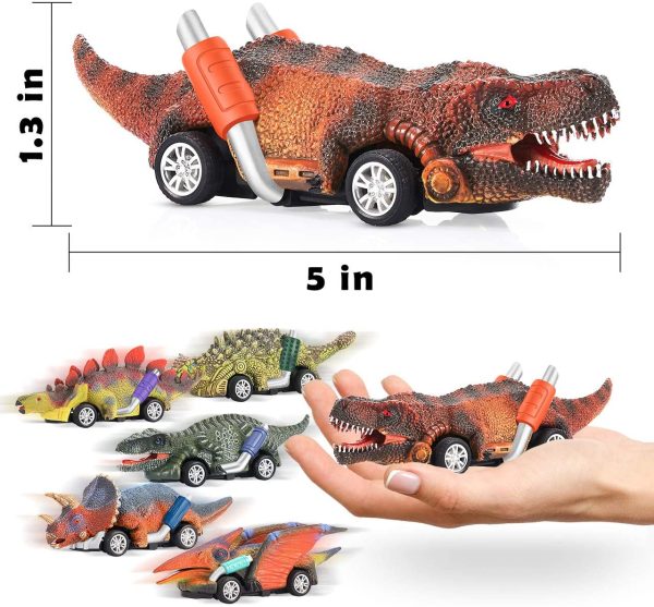 Stfitoh Dinosauri Giocattolo per Bambini 6 Pezzi - Regalo per Bambini a Sorpresa e Miglior Giocattolo Genitore-Figlio - immagine 4