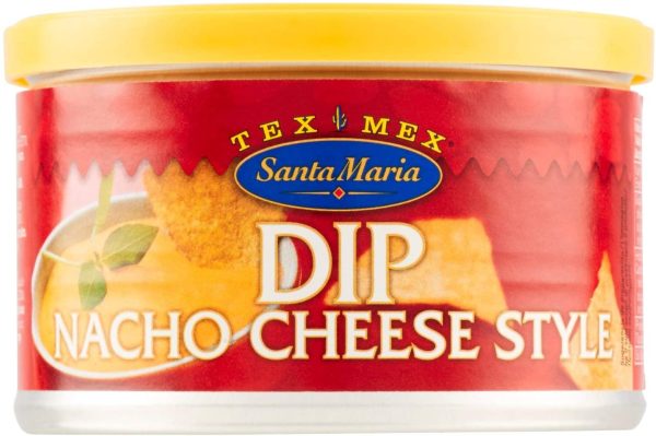 Santa Maria, Salsa Dip al Formaggio, Salsa Cheddar, Ideale con Tortillas Chips o Nachos, da Servire Direttamente in Lattina o per Arricchire i tuoi Piatti Messicani, Lattina da 250 g