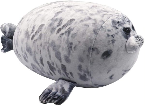 Fortuning's JDS Sigillo Cuscino Foca Morbido Peluche Cuscino Sigillo Giocattolo del Cuscino della Peluche Cuscino Morbido Peluche Animali Giocattolo Regalo per Bambini e Adulti - immagine 3