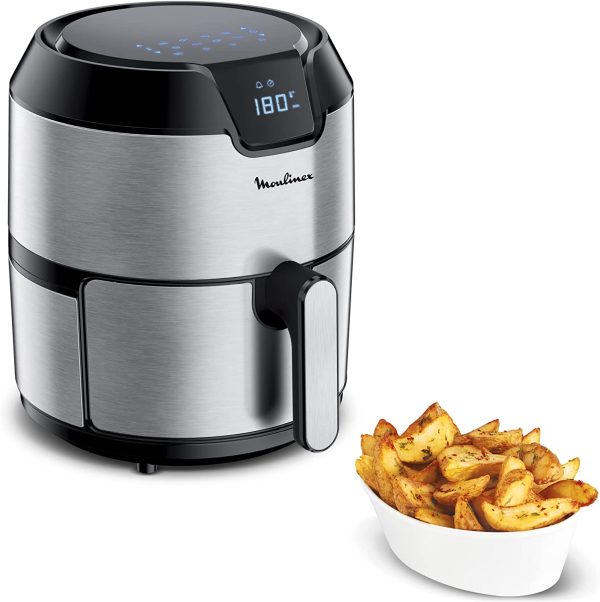 EZ401D10 EasyFry Deluxe, friggitrice senza olio per preparazioni sane, raffreddamento ad aria calda, design compatto, regolazione della temperatura, timer, 8 men??, tecnologia Air Pulse - immagine 2