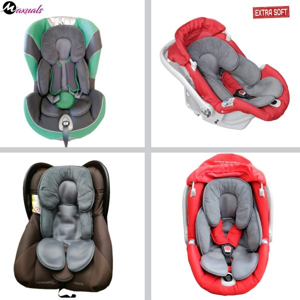 Maxuals Riduttore Passeggino Universale Ovetto Neonato Cuscino Seggiolino Auto Culla Seggiolone Traspirante Leggero Supporto Protezione Testa Bimbo 0-12 Mesi 2??Generazione Estate Inverno Anallergico - immagine 5