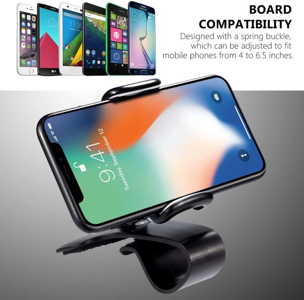 BEENLE Cruscotto Supporto Cellulare Auto, 2 in 1 Smartphone Supporto Universale Rotazione di 360?? Porta Cellulare da Auto Presa dell??Aria per iPhone Samsung Huawei Xiaomi Telefono - immagine 5