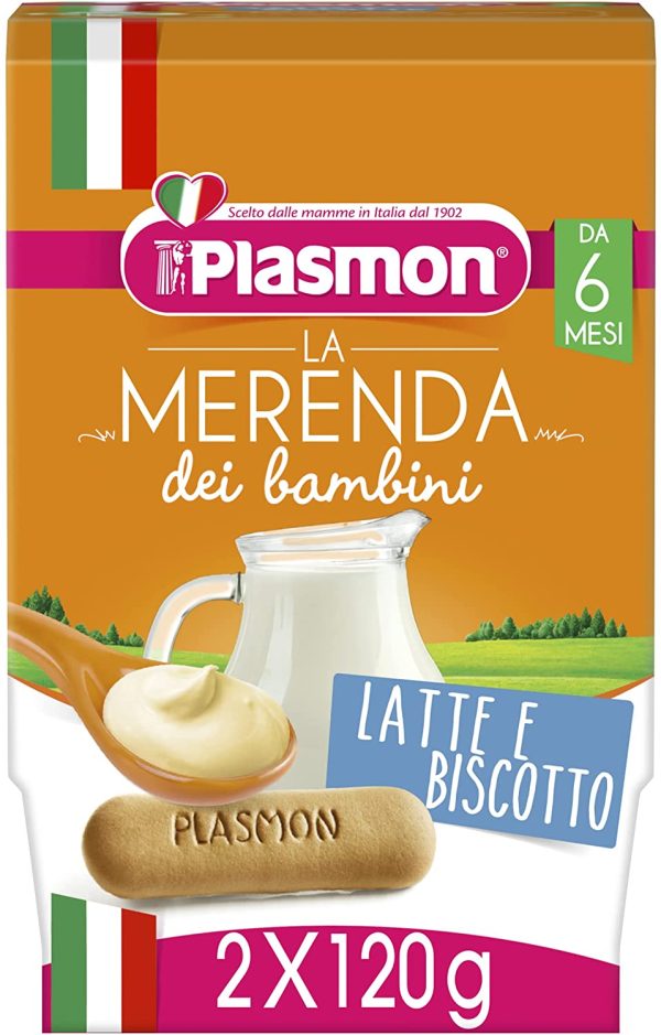 Plasmon Merenda Latte e Biscotto 24x120g - immagine 2