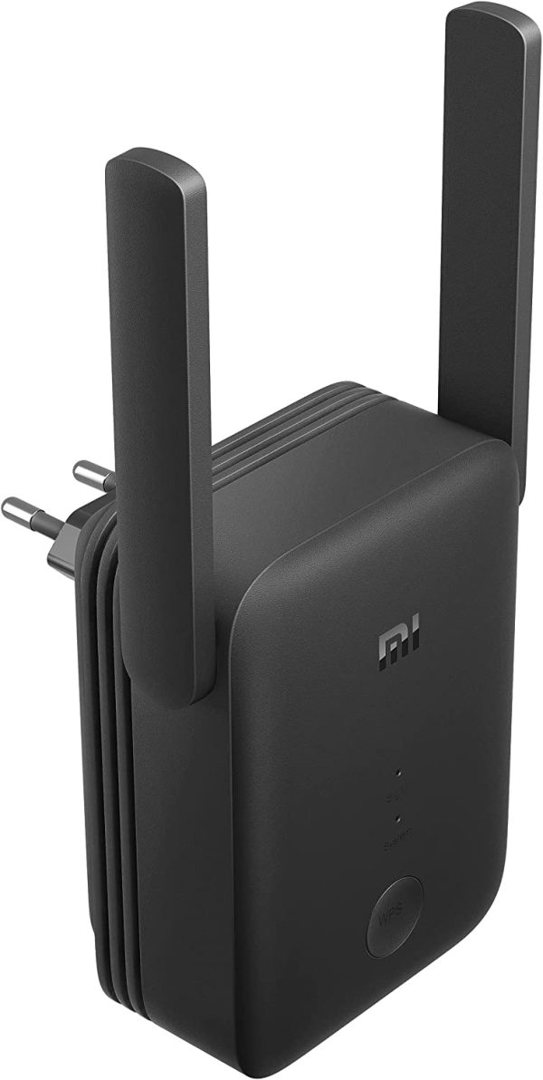 Mi WiFi Range Extender AC1200, Ripetitore WiFi, Connessione Stabile, WiFi Dual Band, Ingresso Ethernet, Indicatore di Segnale Intelligente, Nero, Versione Italiana