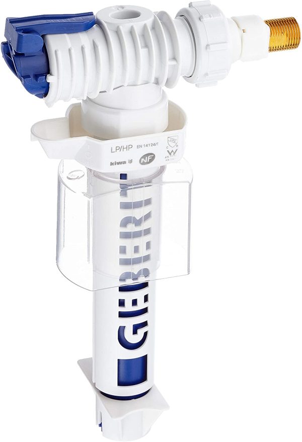 Geberit 240.784.00.1 Rubinetto Galleggiante Per Combifix, Grigio & Disincrostante Per Cassetta Incasso