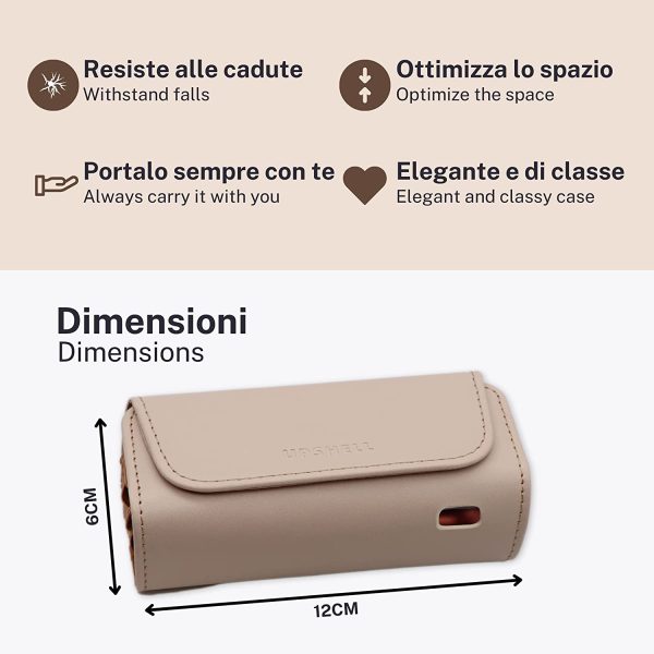 UpShell Cover iQos 3 duo / 2.4 -La custodia iQos professionale e protettiva + 20 cleaning stick iQos con Ebook (Cookie)