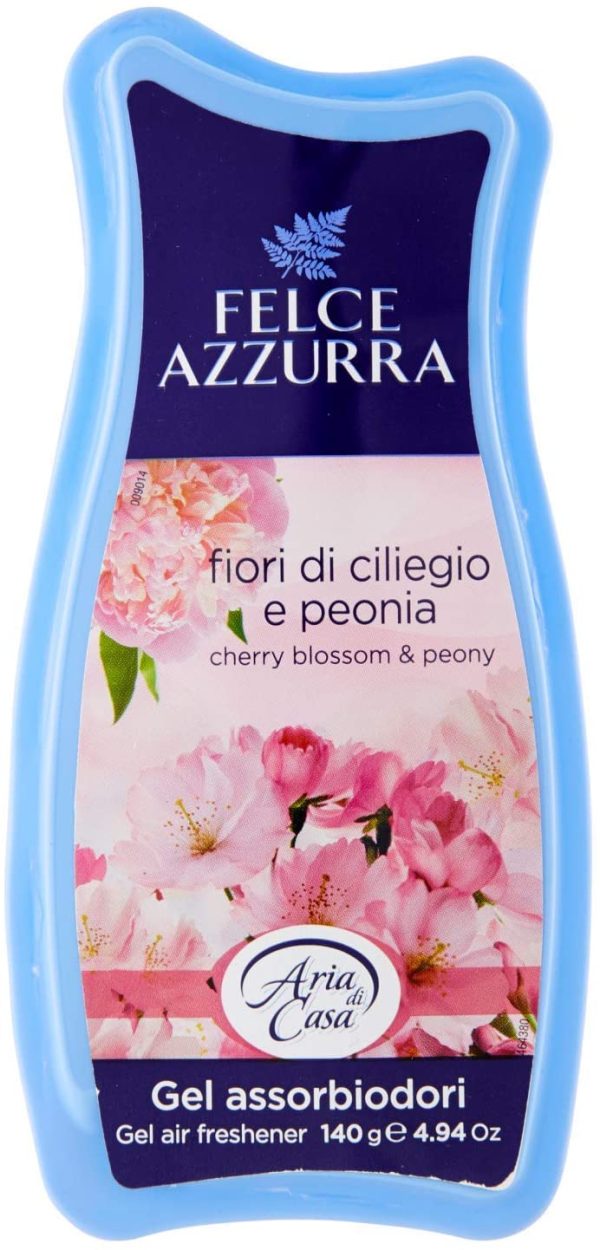 Felce Azzurra Deodorante Ambiente Gel Profumo Talco e Fiori di Ciliegio, 140g - immagine 3