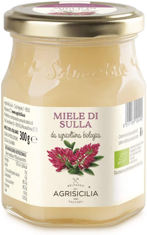 Agrisicilia Miele Di Sulla Da Agricoltura Biologica - 300 g - immagine 2