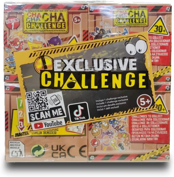 CHACHACHA CHALLENGE CHA03, Pacco di 4 Scatole a Sorpresa con 1 Modello Esclusivo, Giocattoli da Collezione di Sfida di Abilit??, Consegna Casuale per Bambini/Bambine dai 5 anni, Multi, Taglia Unica - immagine 2