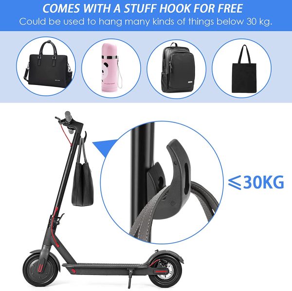 TAGVO Parafango Posteriore per Scooter,Staffa Parafango Posteriore e Fanale Posteriore e Gancio Anteriore e Cinturino Riflettente per Xiaomi M365/M365 PRO Accessorio di Ricambio per Scooter Elettrico - immagine 5