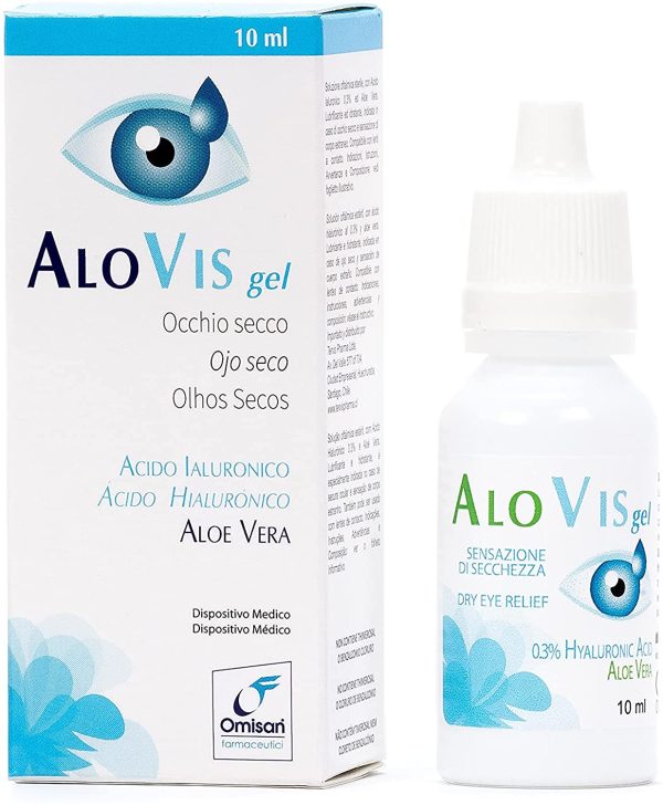 AlovisGel Collirio con Acido ialuronico ed Aloe Vera - 10 ml