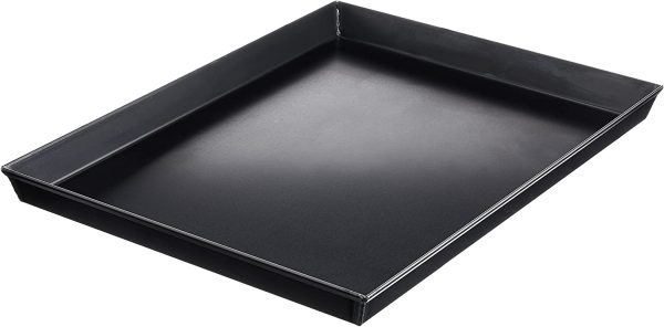 3044.40 Teglia Rettangolare con Angoli Svasati, Ferro Blu, Nero, 40 cm - immagine 5