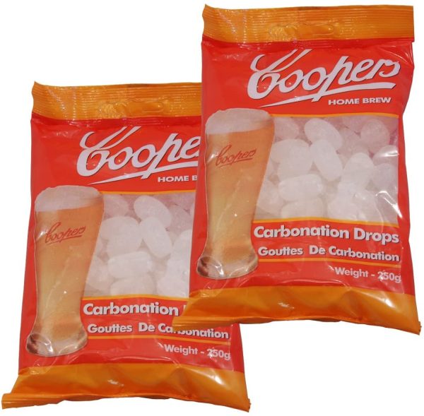 Coopers Carbonation Drops, gocce per la carbonazione (etichetta in lingua italiana non garantita), x2 Packs