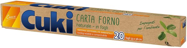 Cuki Carta Forno Naturale, 33 x 38cm, 20 Fogli - immagine 5