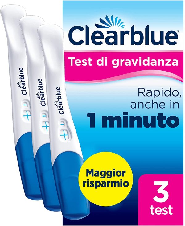 Test di Gravidanza Clearblue Rilevazione Rapida Maxiformato, Risultato Rapido, anche in 1 minuto*, 3 Test - immagine 9