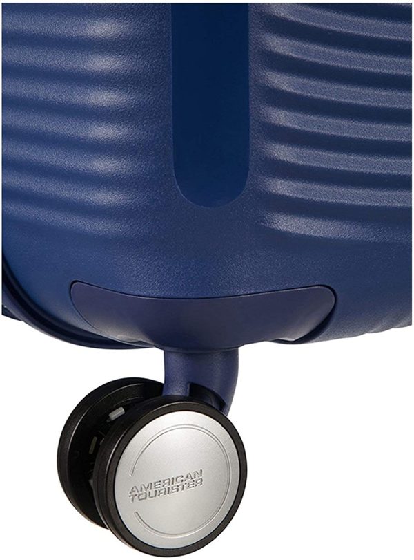 AMERICAN TOURISTER Soundbox - Spinner L Espandibile Bagaglio a Mano, Spinner L (77 cm - 110 L), Blu (Midnight Navy)