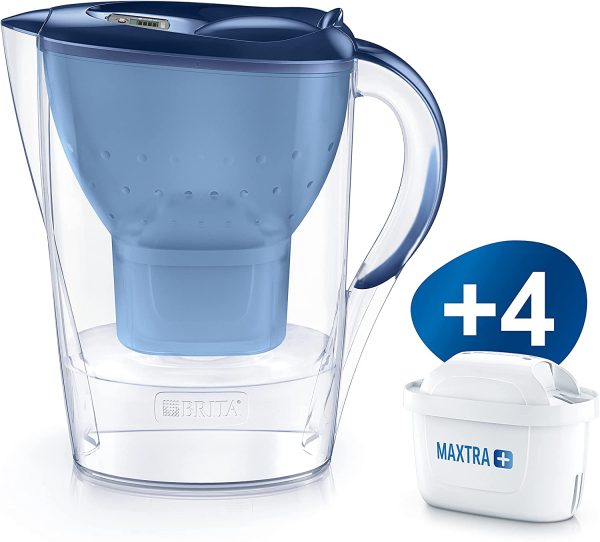 Marella Blu Caraffa Filtrante per Acqua, Kit 4 Filtri Maxtra+ Inclusi - immagine 8