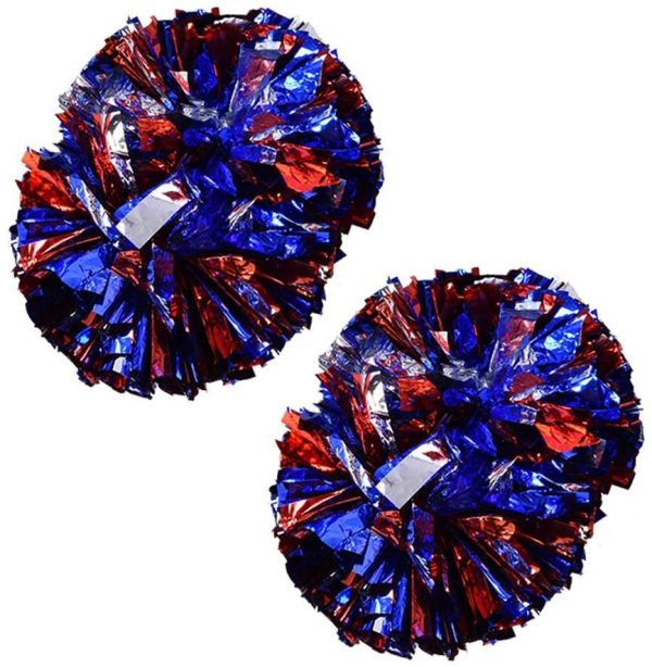 VIFER Pom Poms Cheerleader Aerobica Pom Poms Pompon per Scuola di Ballo Scuola di Sport Competizione 1 Paio - immagine 5