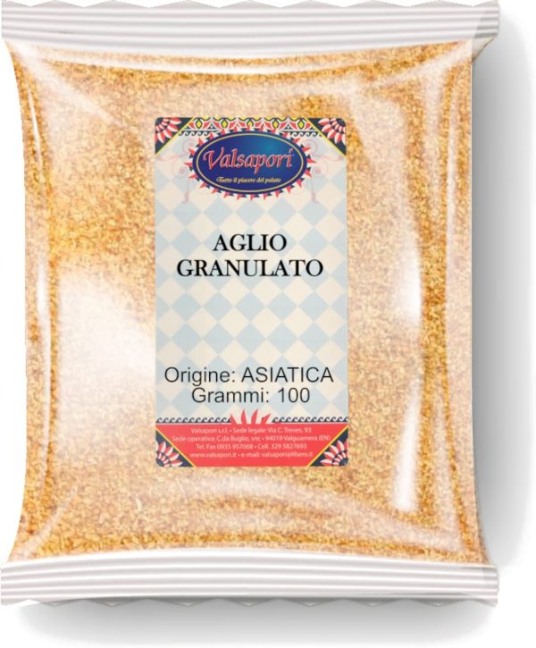 Aglio Granulato Essiccato al Sole in Busta da 100 gr | Gluten Free Vegan | Aglio Crudo in Polvere Granulare - Spezia Aromatica Naturale Qualit?? Premium - Aroma Intenso (Aglio Granulato) - immagine 6