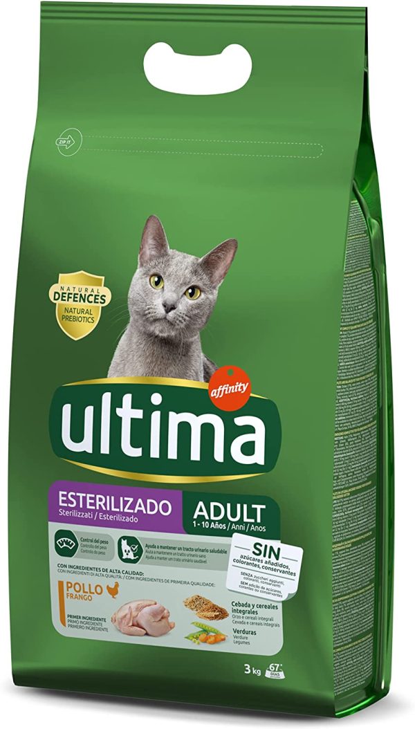 Ultima Cibo per Gatti Sterilizzati con Pollo - 3 kg - 1 Bag - immagine 3