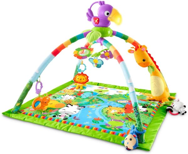 Fisher-Price Palestrina del Tucano - Palestrina con Luci, Musica e Personaggi - Ripiegabile - Tappetino Lavabile in Lavatrice - Regalo Bambini 0+ Mesi - immagine 5