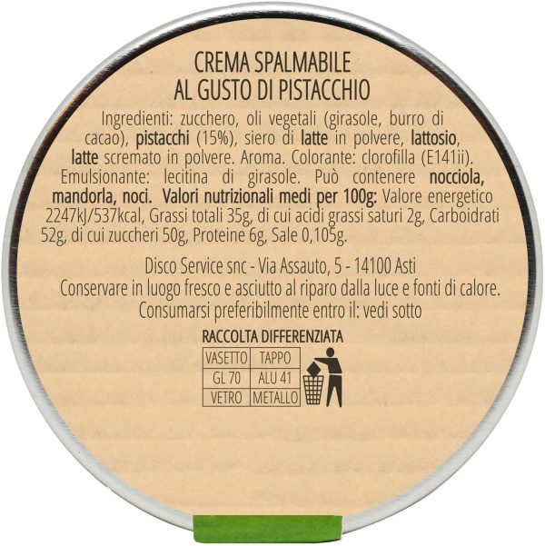 ASTENSIS Crema Spalmabile Gusto Pistacchio Artigianale - 250gr - Adatta Per Dolci, Colazioni e Prodotti di Pasticceria - Pistacchio 250gr, Nuova - immagine 9