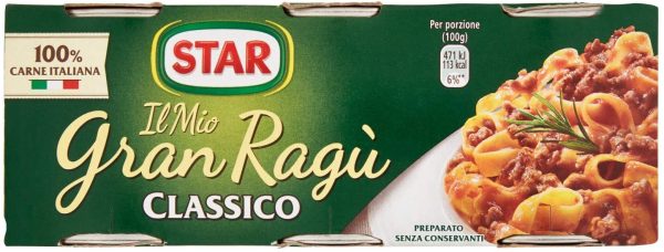 STAR Il Mio GranRag?? Classico, 3 x 100g, rag?? preparato secondo la tradizione, 100% carne italiana controllata e selezionata. Senza conservanti e senza glutine. - immagine 5