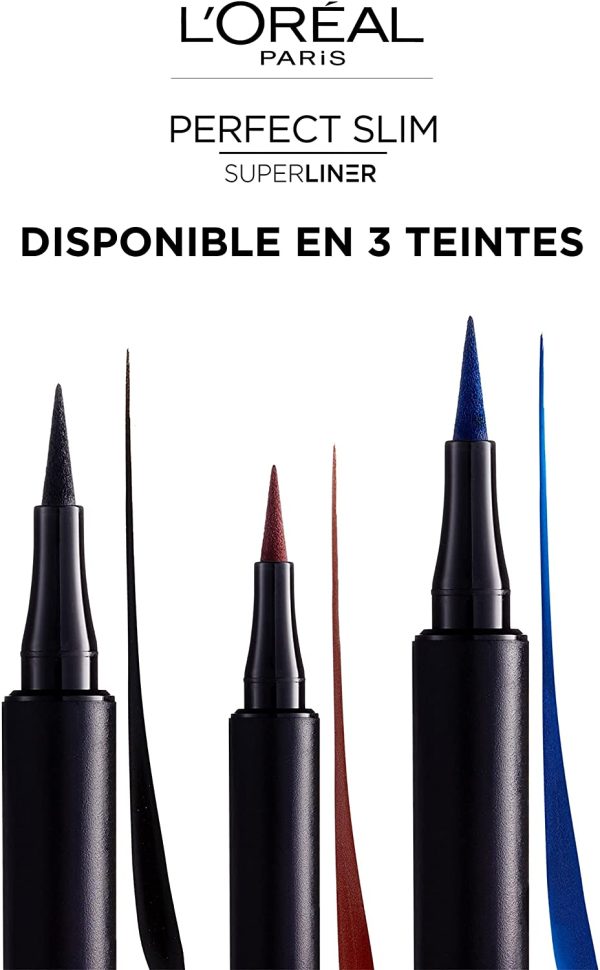 L'Or??al Paris Eyeliner in Penna Superliner Perfect Slim, Tratto Preciso, Tenuta Fino a 24H, Colore: Navy (04) - immagine 6