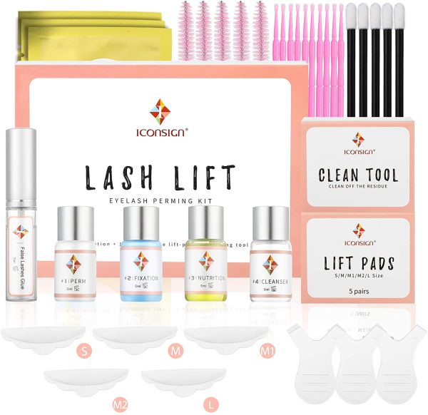 Kit Laminazione Ciglia,Kit Permanente per Ciglia,Ciglia Lifting Set,Lash Lift Kit,Kit per l'estensione delle Ciglia Professionale,Ideale per Salone - immagine 2